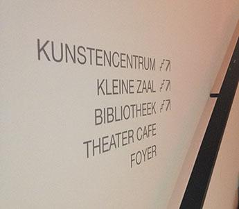 Goed op weg in Cultuurhuis De Klinker dankzij deze binnenbewegwijzering
