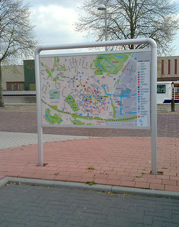 Winschoten heeft veel te bieden! Op dit informatiebord staan de 'dingen om te doen' overzichtelijk en duidelijk op de kaart