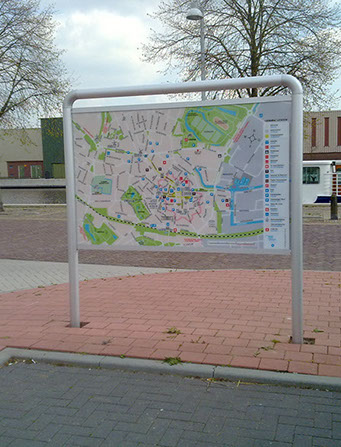 Winschoten heeft veel te bieden! Op dit informatiebord staan de 'dingen om te doen' overzichtelijk en duidelijk op de kaart