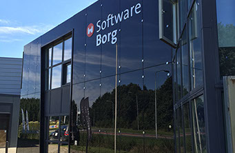 Je weet dat je goed zit dankzij fraaie gevelreclame voor Software Borg